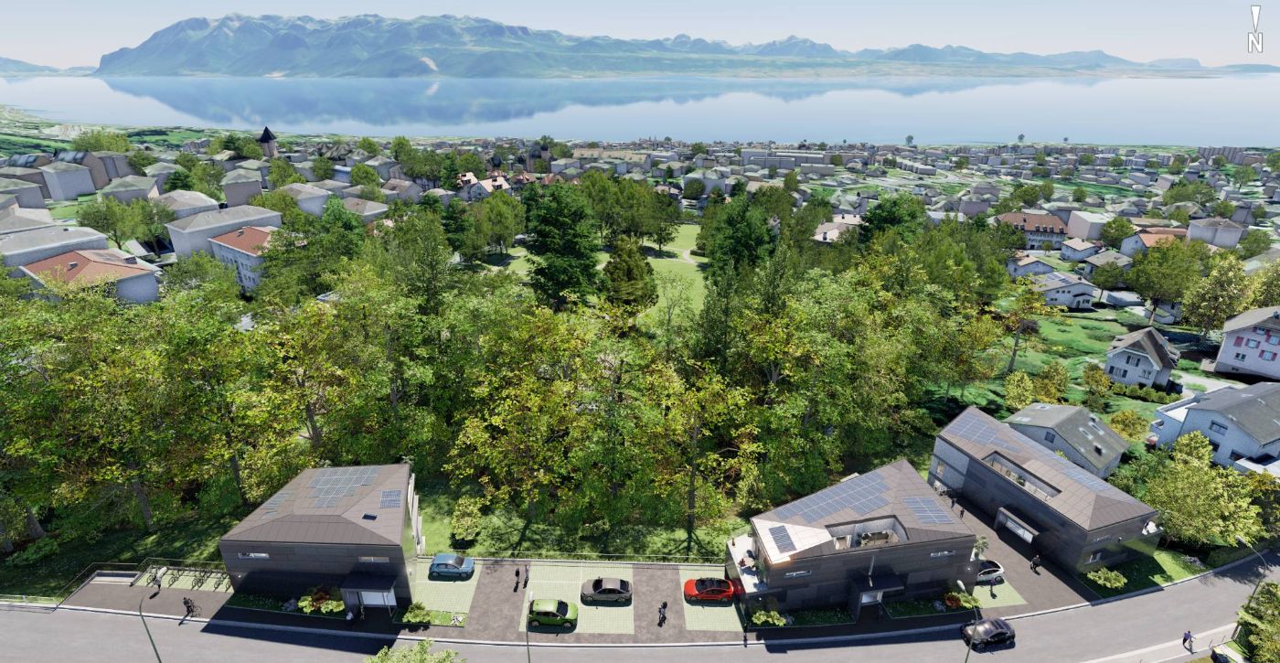 UNIQUE! Attique de 5.5 pièces de 146m2 bénéficiant d&rsquo;un rooftop terrasse de plus de 200m2 avec vue panoramique sur le lac et les Alpes