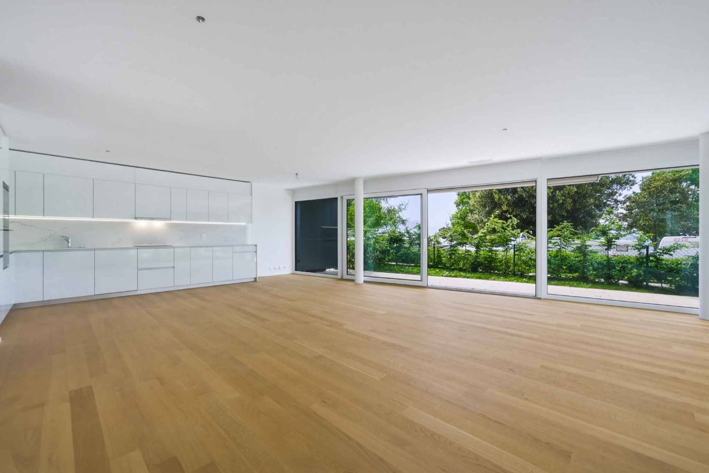 Appartement neuf de standing – 5.5 pièces en angle avec terrasse et jardin privatif