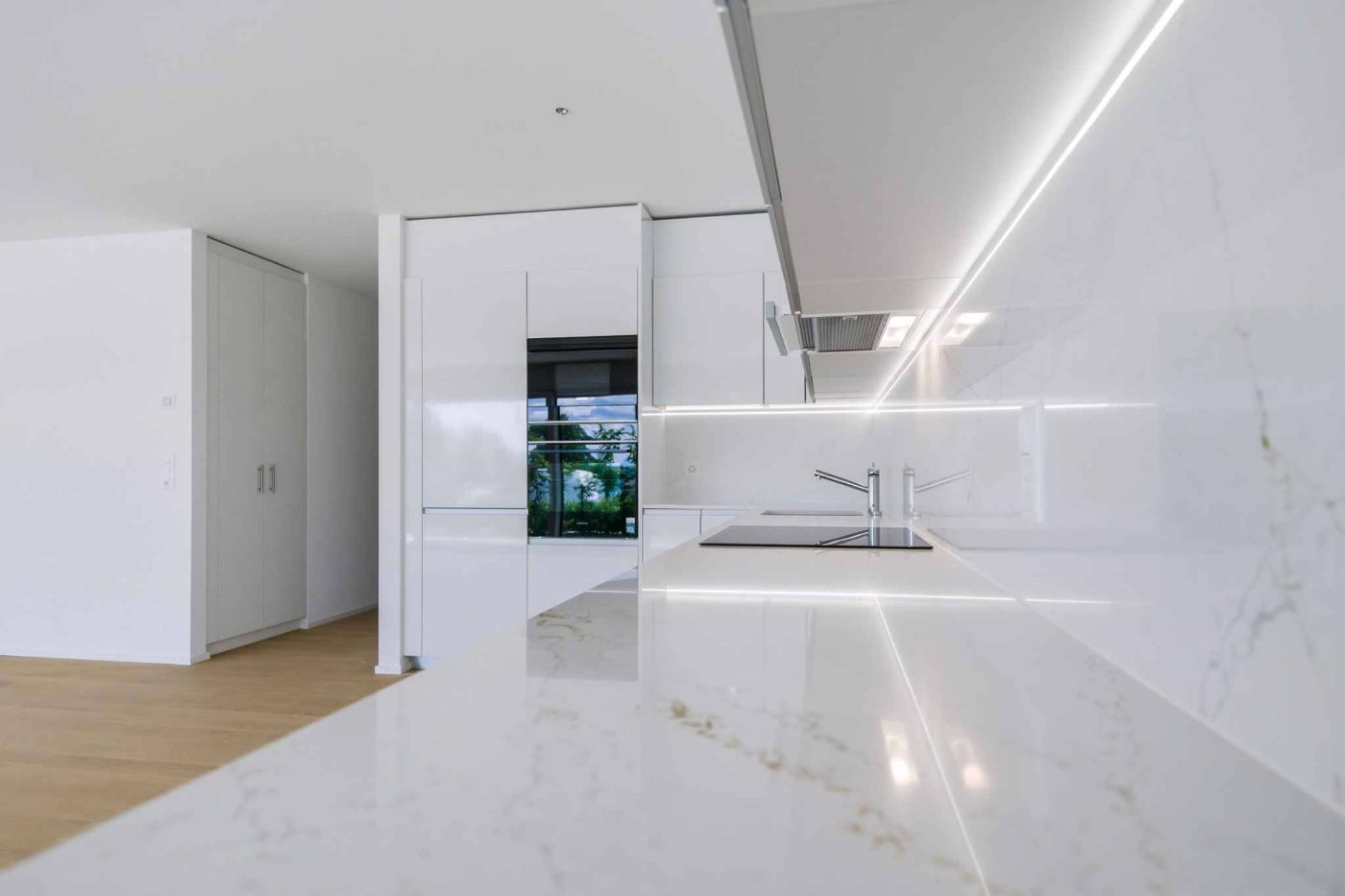 Appartement neuf de standing – 5.5 pièces en angle avec terrasse et jardin privatif