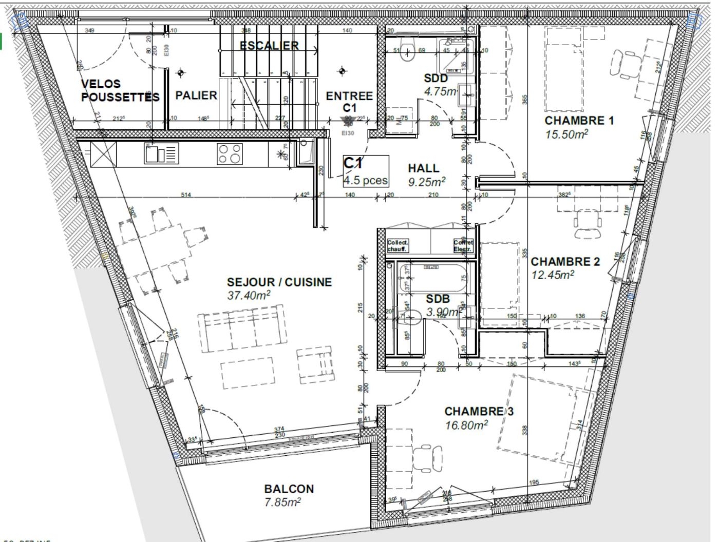 Dernier 4.5 pièces NEUF orienté sud avec balcon – Découvrez-le en immersion 3D !