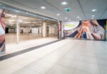 Grande arcade au coeur du centre commercial de la Gottaz à Morges
