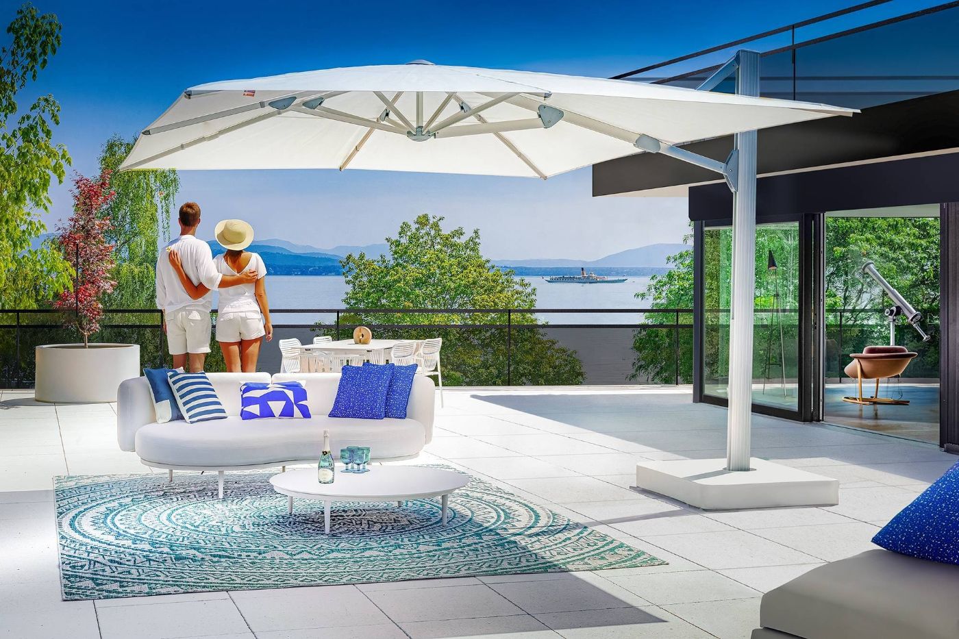 Luxueux 4.5 pièces traversant avec balcon couvert de 76m2 et vue lac