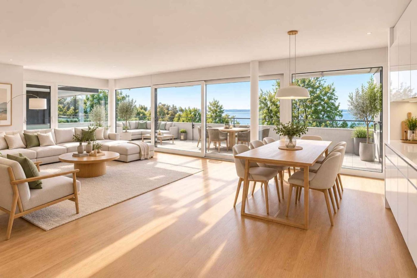 Magnifique appartement neuf de 4,5 pièces avec spacieux balcon couvert de 76 m2!