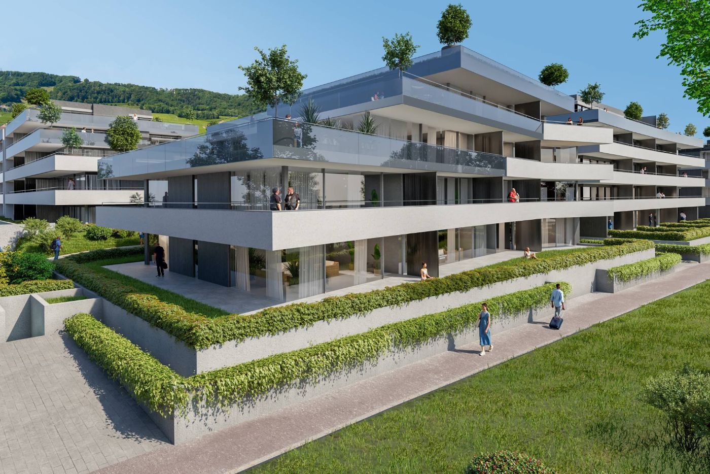 Nouvelle promotion : appartement de 5.5 pièces avec terrasse couverte et jardin