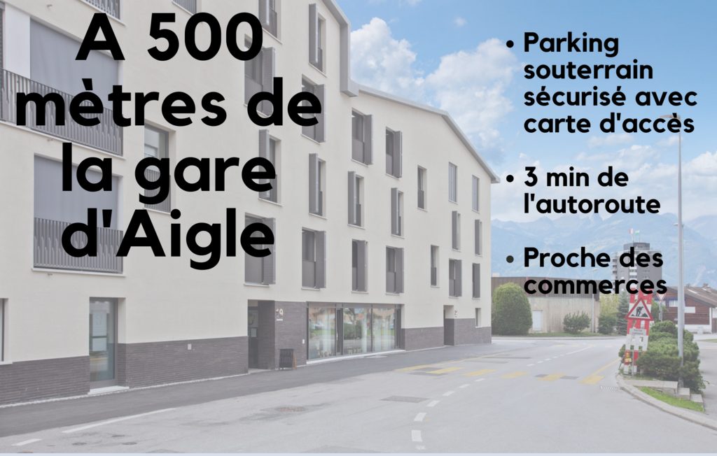 Place de parc moto souterraine à louer