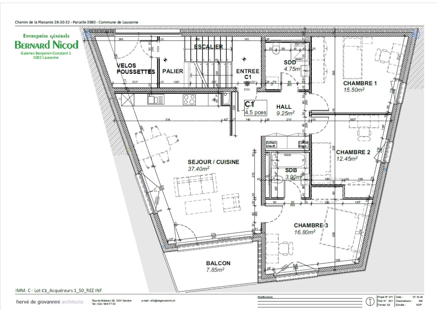 Résidence neuve à Chailly ! Appartement de 4.5 pièces avec balcon plein sud