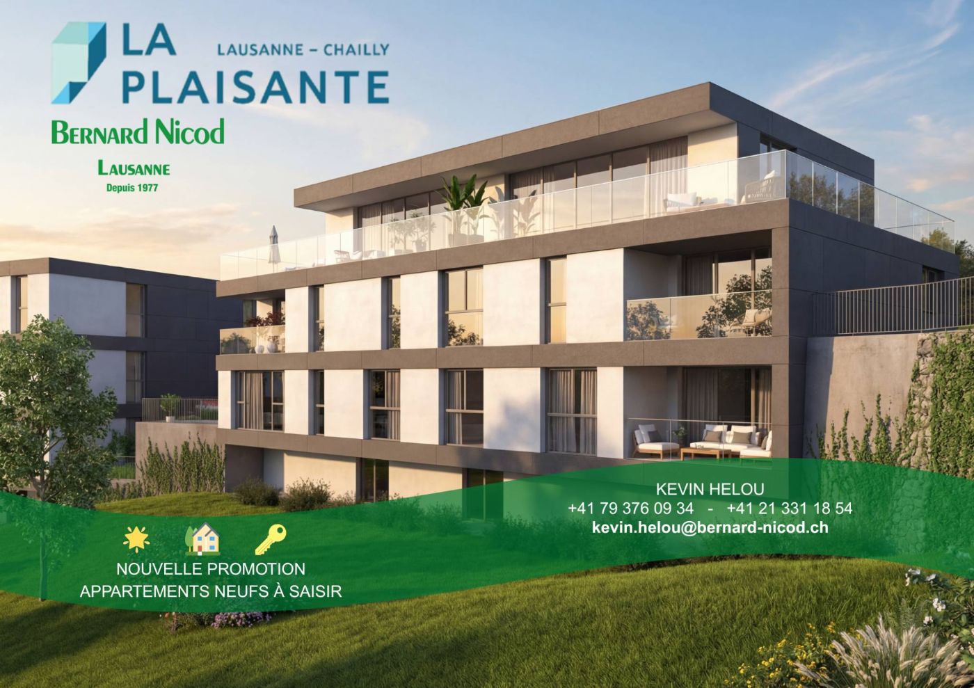 Spacieux 2.5 pièces de 81M2 avec balcon