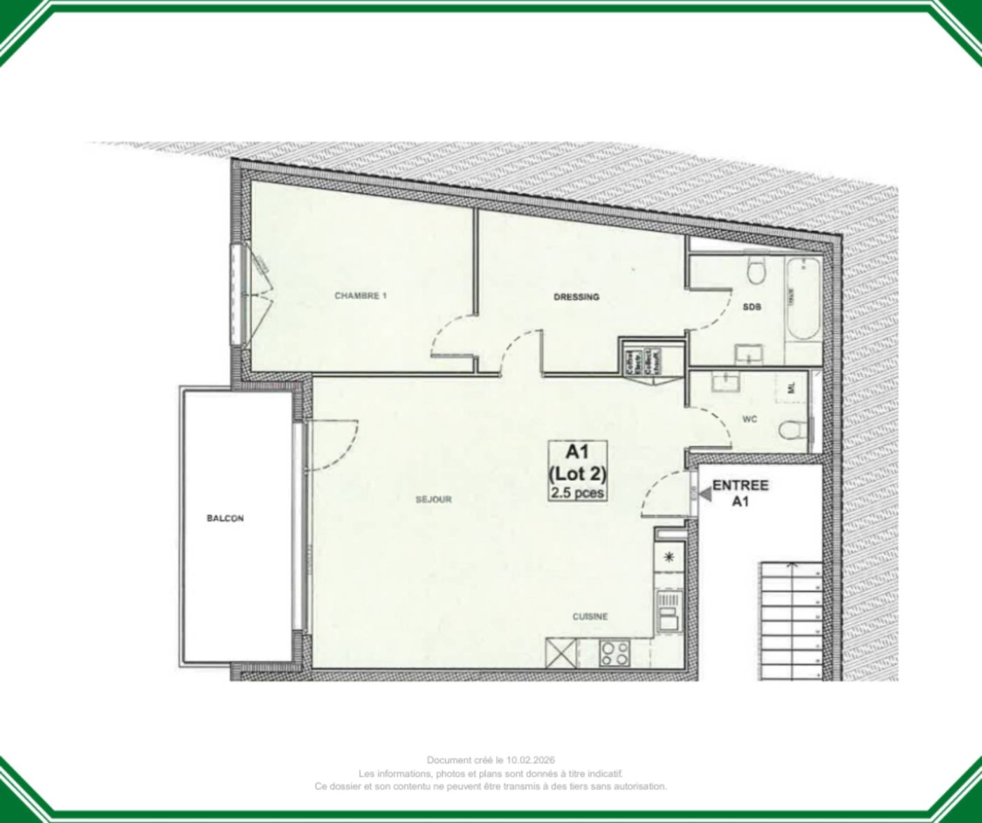 Spacieux 2.5 pièces de 81M2 avec balcon