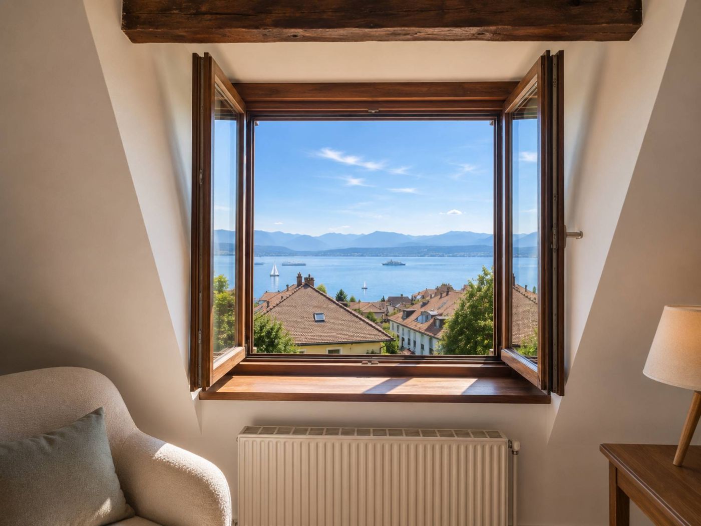 SPACIEUX ATTIQUE AVEC VUE LAC ET MONT-BLANC