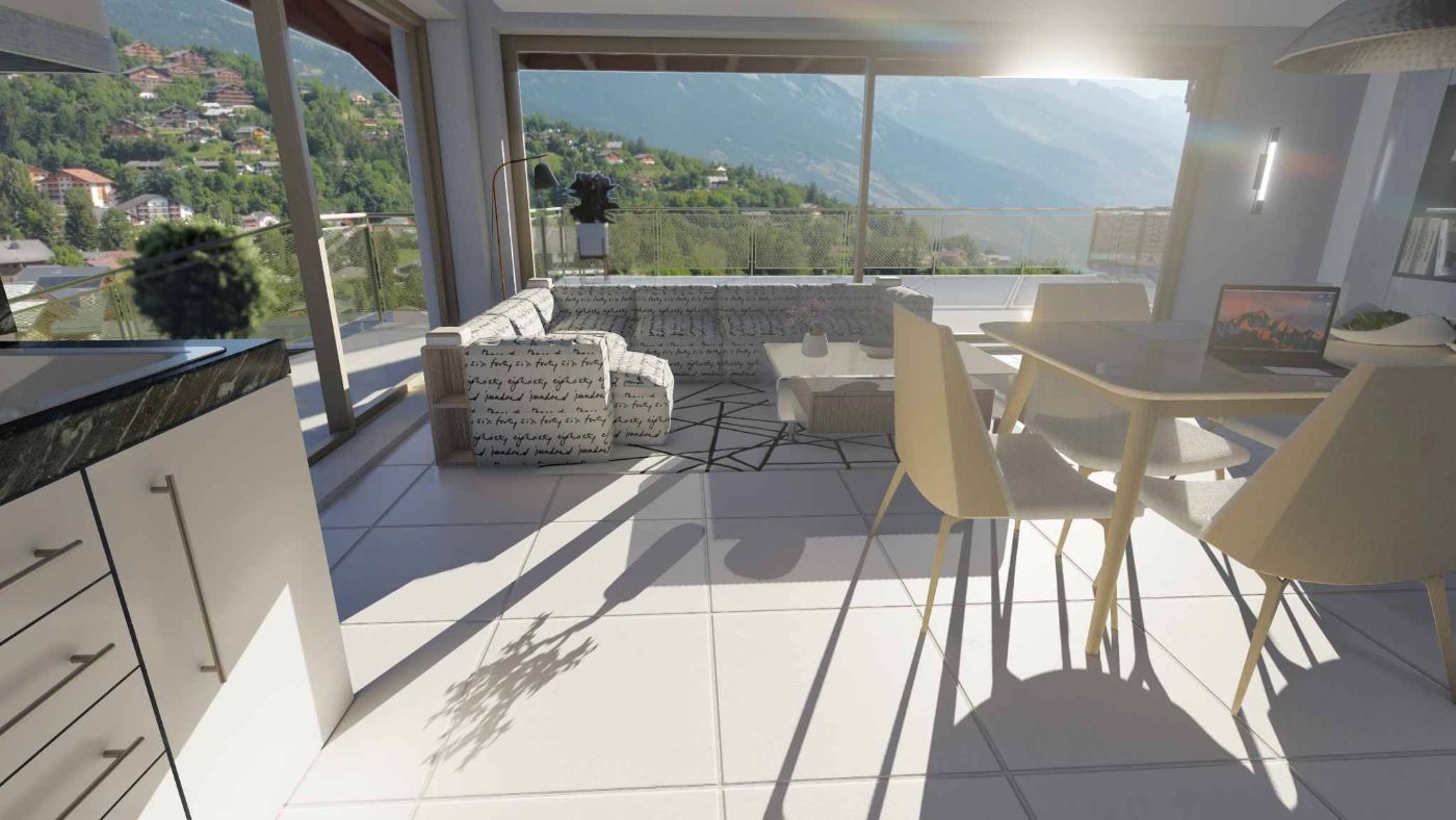 Superbe 2.5  pièces avec vue panoramique