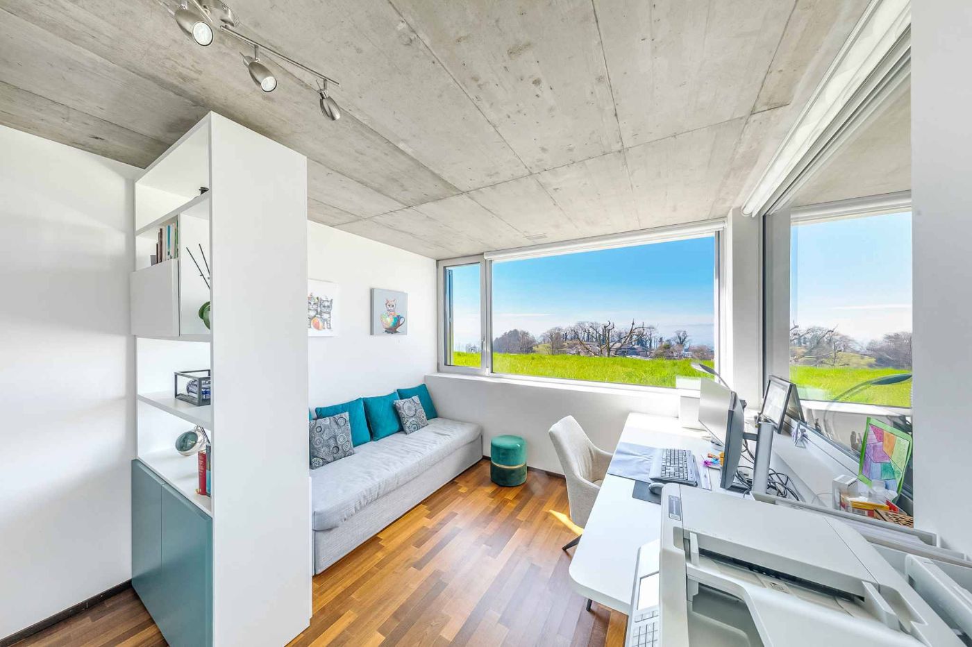 Superbe duplex 5.5 pièces avec patio & terrasse – Vue lac et Alpes