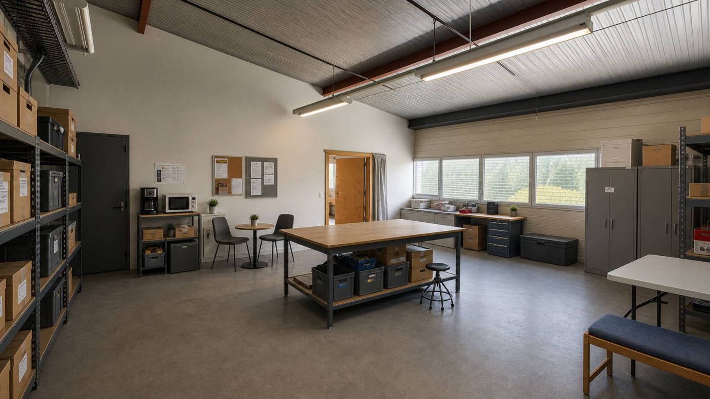 Surface d&rsquo;atelier-show-room idéalement situé dans zone en périphérie de Bussigny