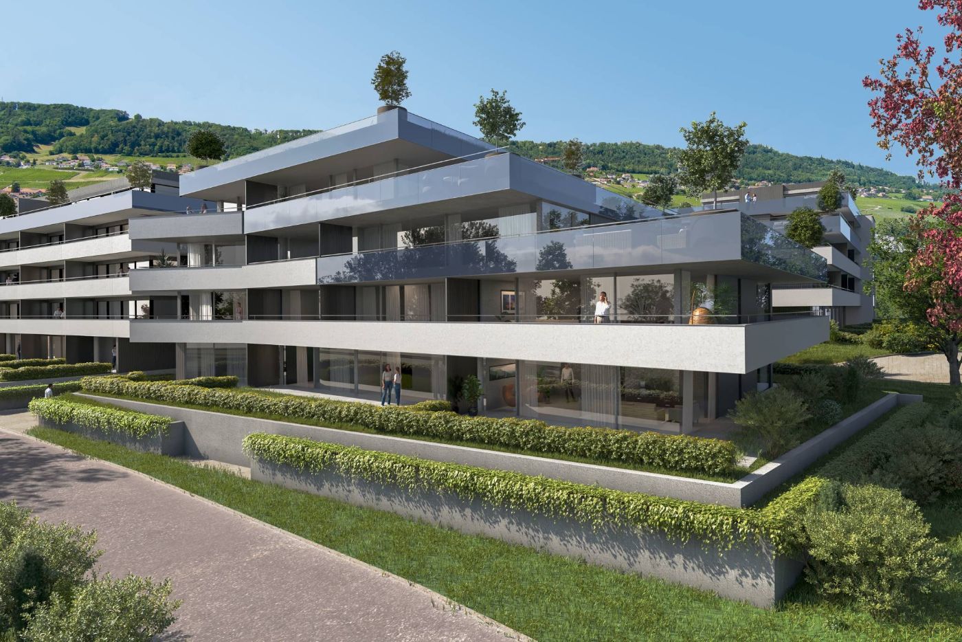UNIQUE! Attique de 5.5 pièces de 146m2 bénéficiant d&rsquo;un rooftop terrasse de plus de 200m2 avec vue panoramique sur le lac et les Alpes