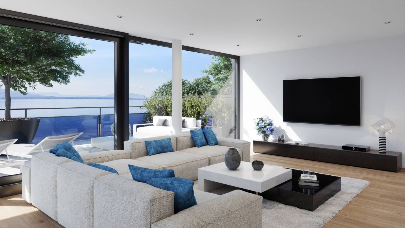 UNIQUE! Attique de 5.5 pièces de 146m2 bénéficiant d&rsquo;un rooftop terrasse de plus de 200m2 avec vue panoramique sur le lac et les Alpes