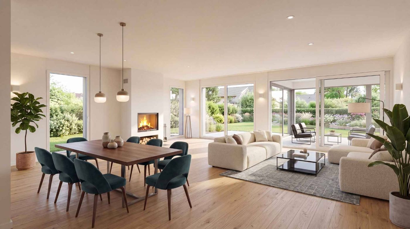 Villa contemporaine neuve d’exception  comprenant deux appartements indépendants