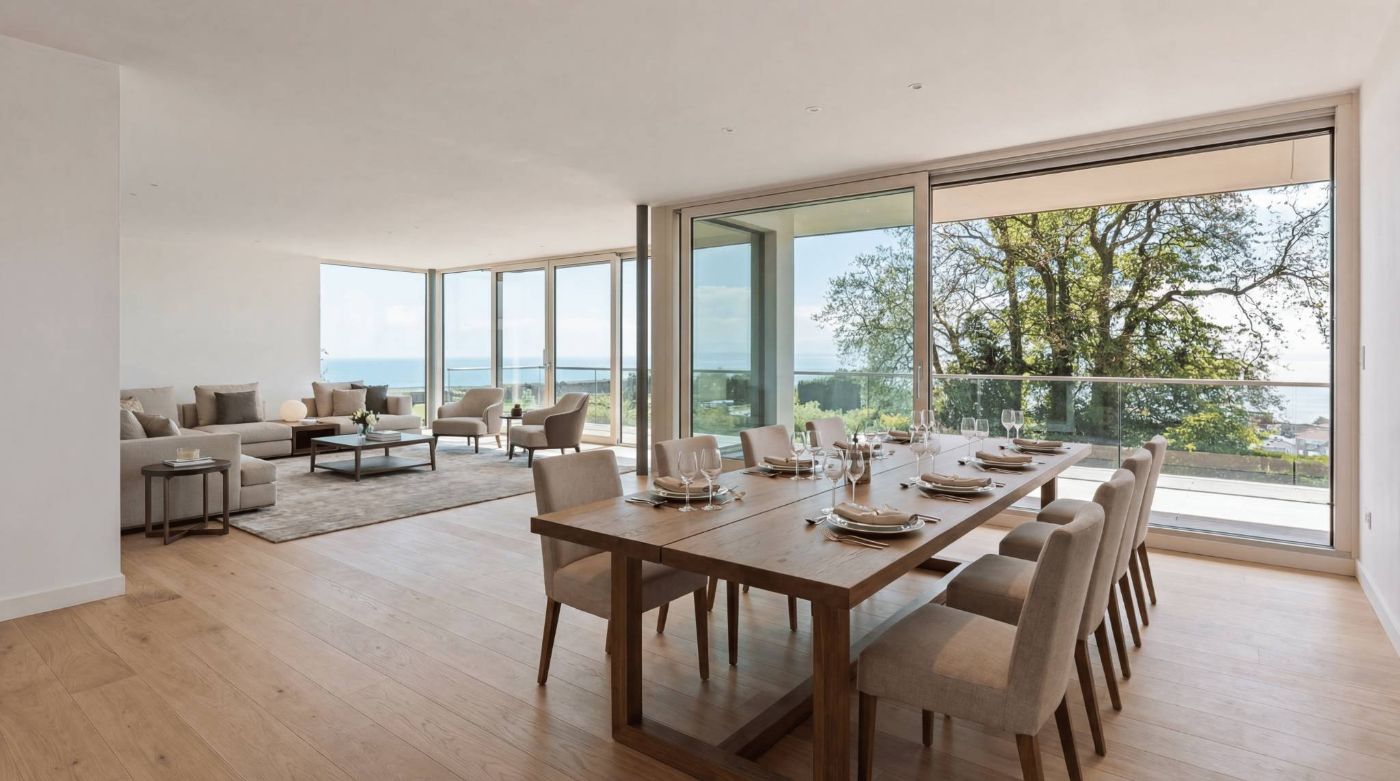 Villa neuve de standing avec vue panoramique sur le lac Léman