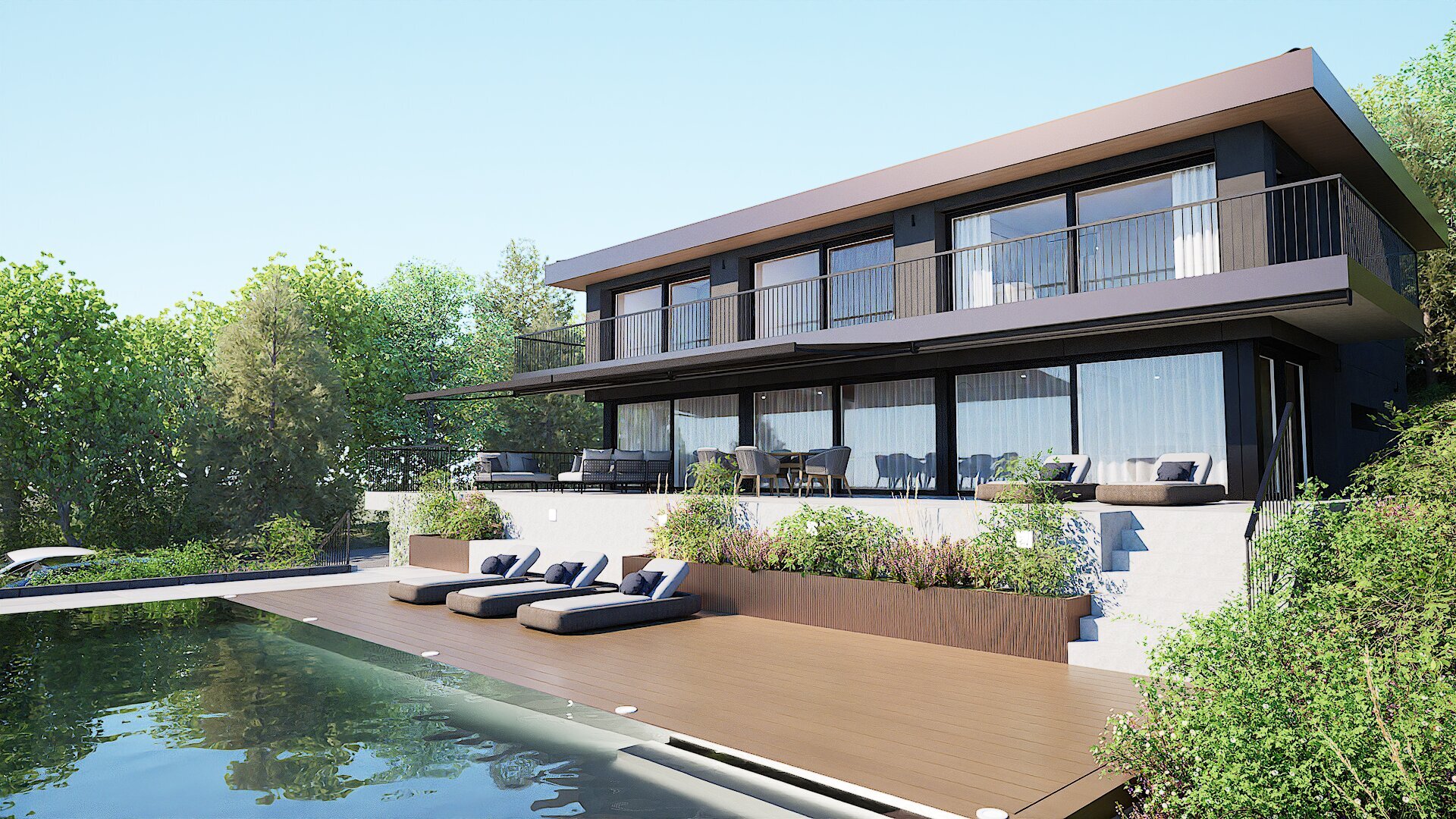 Maison individuelle sur parcelle de 1&rsquo;117 m2 avec piscine en option