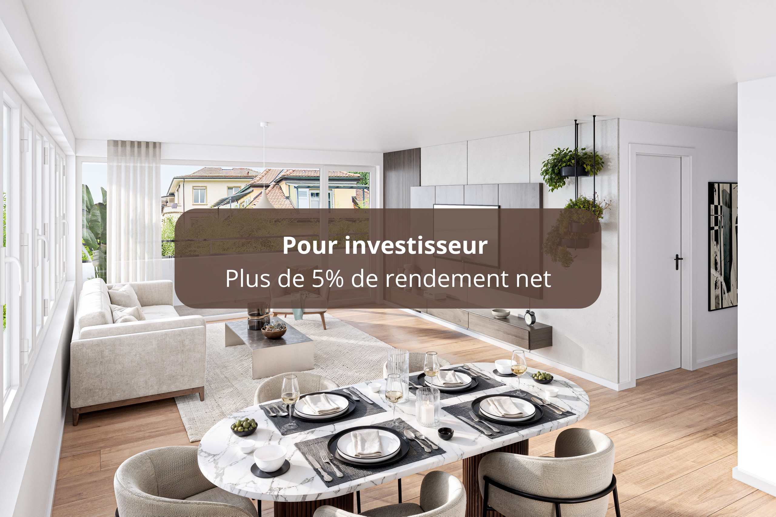 Opportunité d&rsquo;investissement Appartements de 3.5 pièces