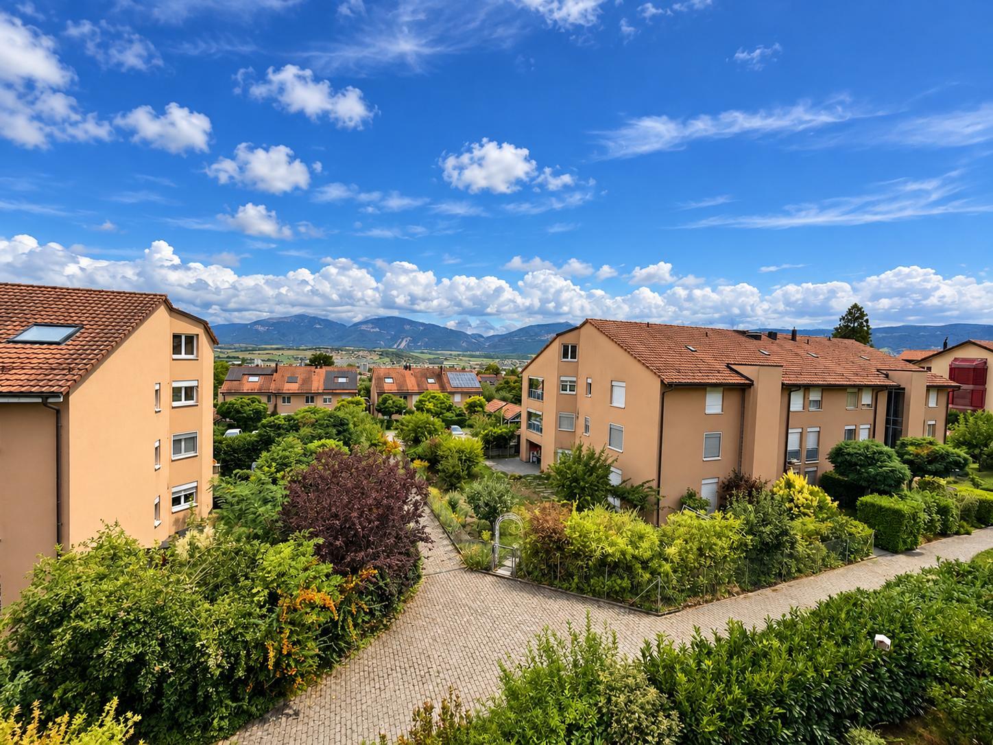 Spacieux appartement de 3,5 pièces Grand balcon-terrasse