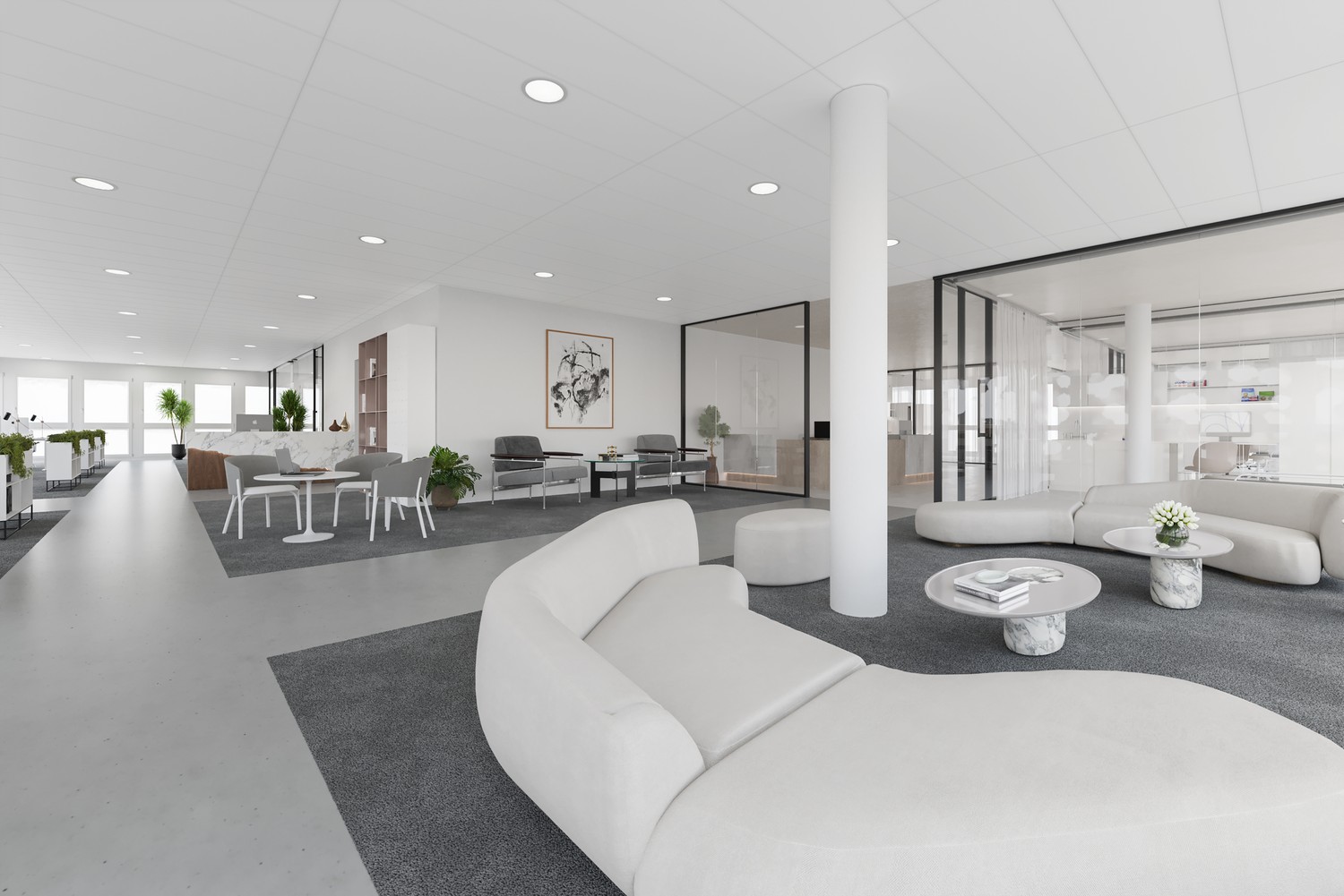 Superbe bureau entre 250m2 et 1590m2 dans le bâtiment neuf Le Closel à Renens