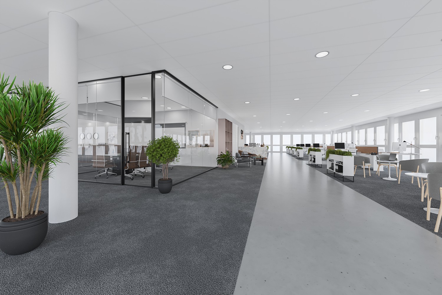 Superbe bureau entre 250m2 et 1590m2 dans le bâtiment neuf Le Closel à Renens