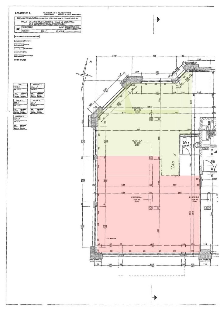 Surface de bureau de 178m2 divisible à Saint-Légier – 3 loyers offerts