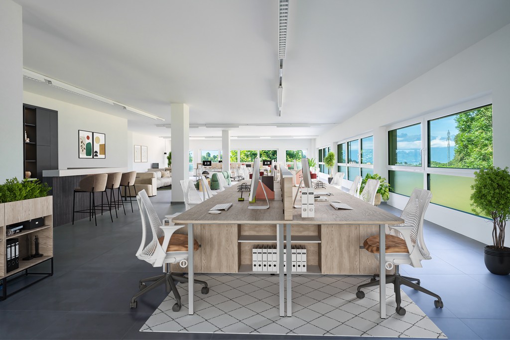 Surface de bureau de 70m2 et 100m2 à Saint-Légier