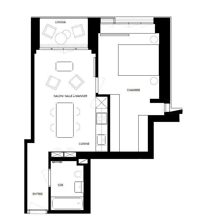 Appartement neuf de 2.5 pièces avec balcon